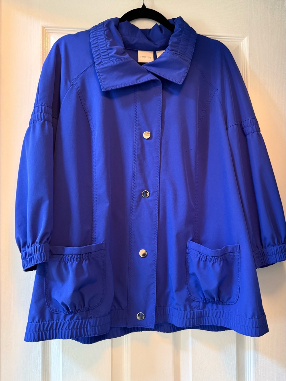 ZENERGY By Chico’s Blue Neema Jacket-Size 3 (XL)
